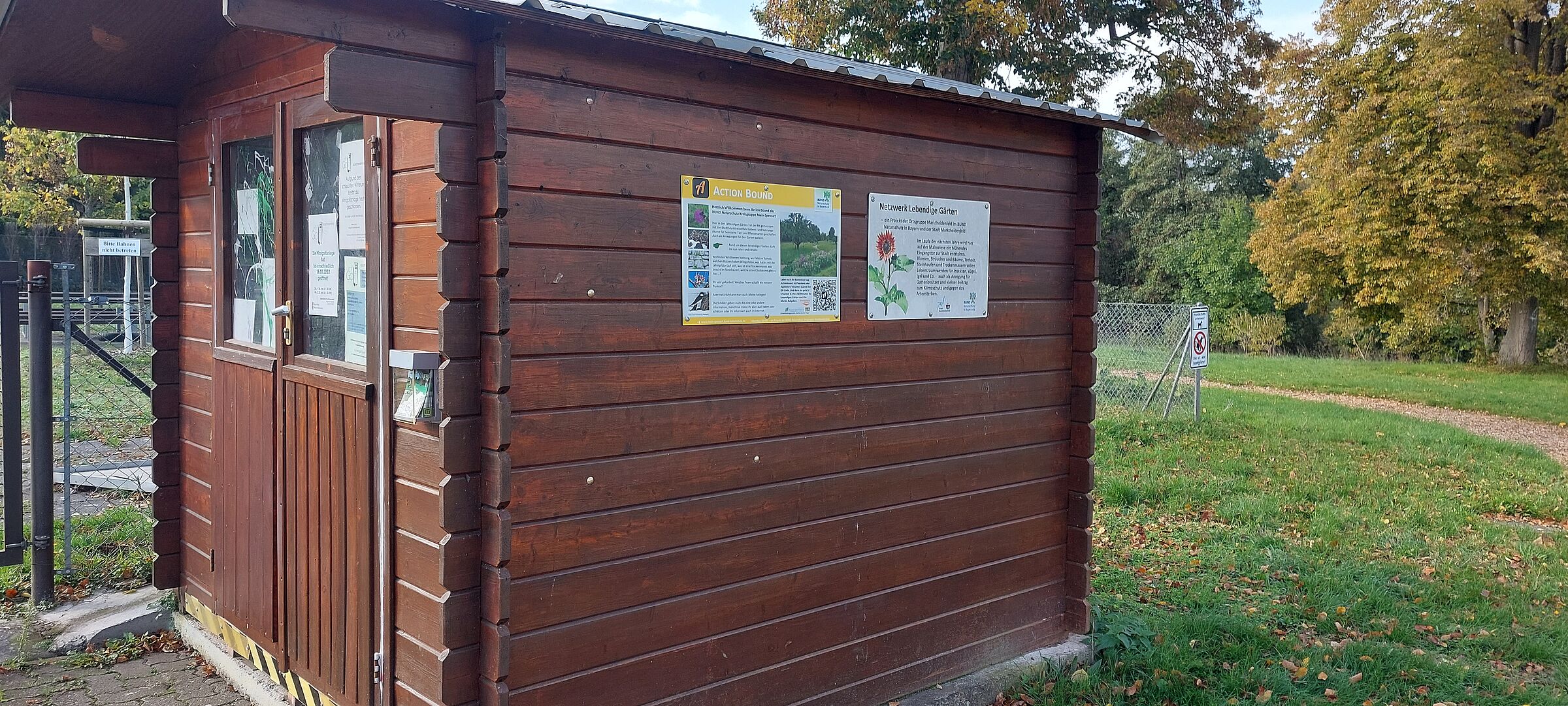 Actionbound Infotafel an den Lebendigen Gärten, Foto Conni Schlosser