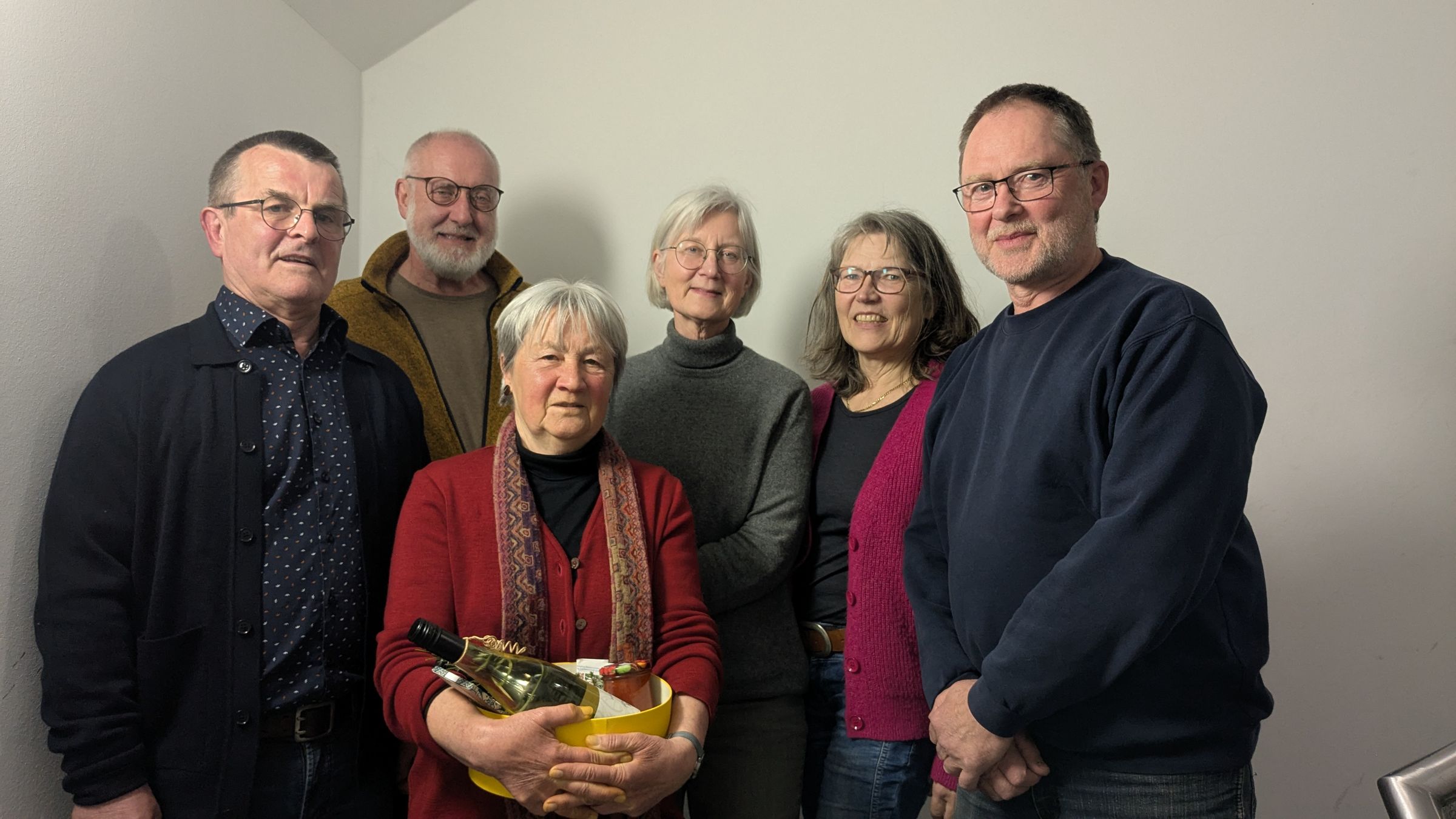 Im Bild von links: Joachim Hörnig, Erwin Scheiner, Ulrike Münz, Doris Appel, Conni Schlosser, Bernhard Bröstler. Foto Dorothea Fischer Im Bild von links: Joachim Hörnig, Erwin Scheiner, Ulrike Münz, Doris Appel, Conni Schlosser, Bernhard Bröstler. Foto Dorothea Fischer